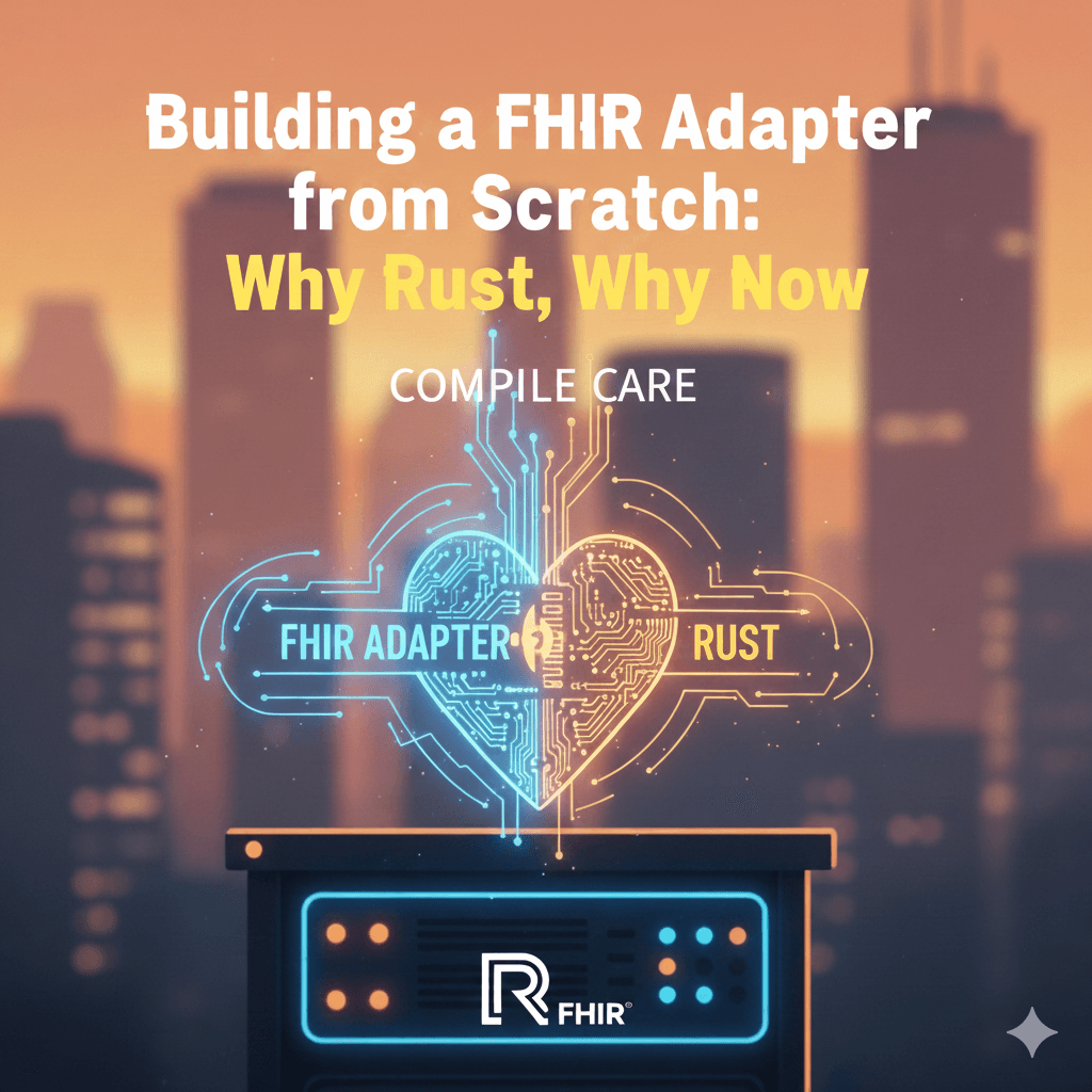 Building a FHIR Adapter from Scratch: Why Rust, Why Now